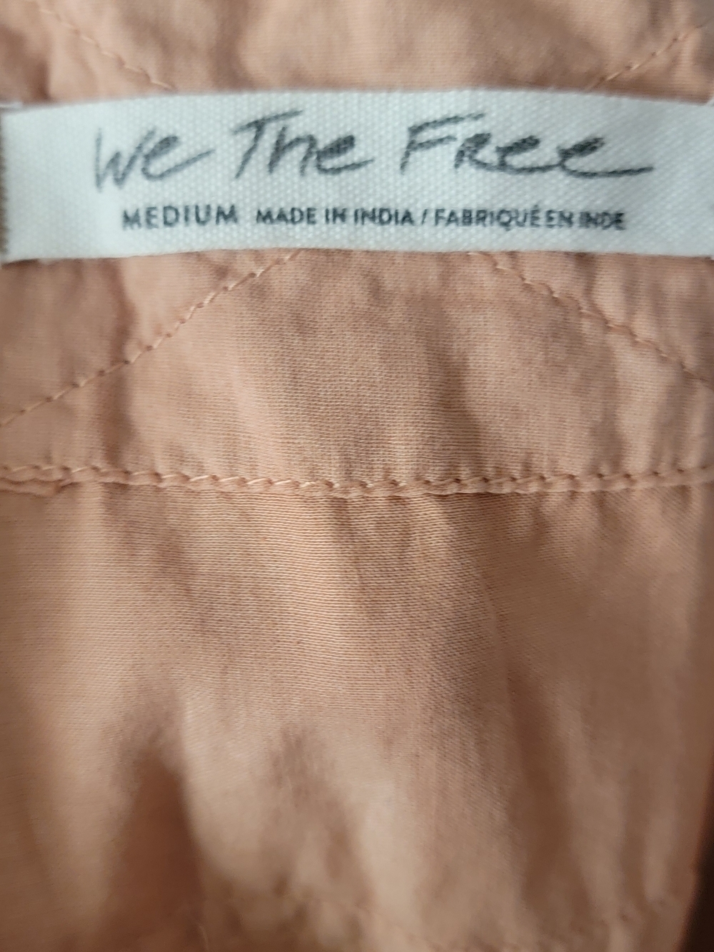 We The Free Peach Button-Up Top - Picture 3 of 5
